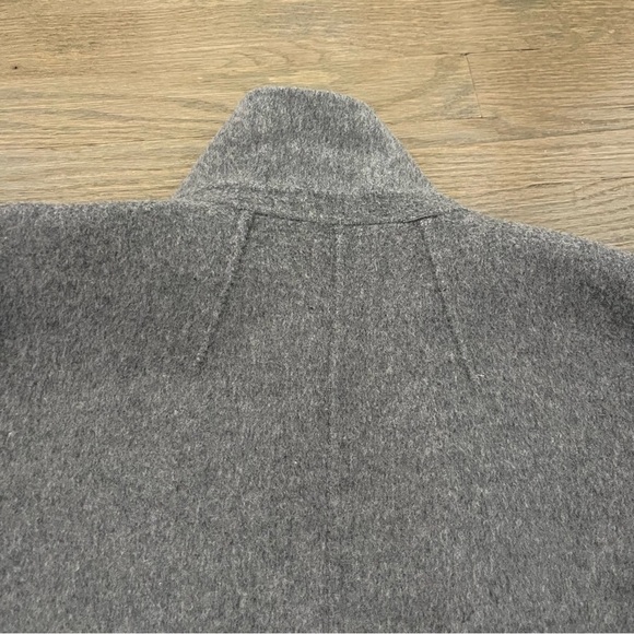 Theory Cashmere Wool Sileena Winsome Reversible Coat Gray Jacket Size Large - Picture 6 of 12
